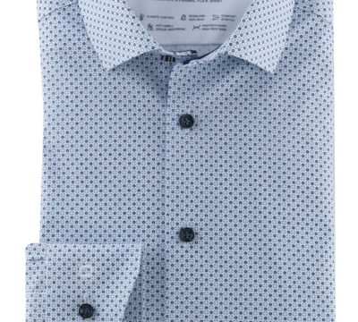 OLYMP Luxor 24/Seven Modern Fit Overhemd blauw